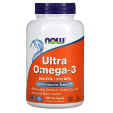 NOW Foods Ultra Omega-3 Fish Oil 180 капсул