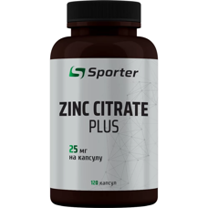 Sporter Zinc 25 citrate plus 120 caps