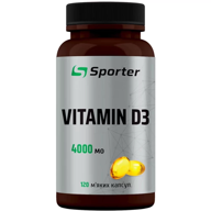 Sporter Vitamin D3 4000 ME 120 softgels