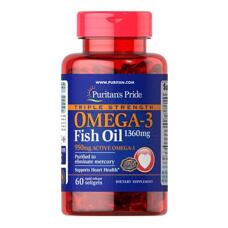 Puritan's Pride Triple Strength Omega-3 Fish Oil 1400 mg 60 капс
