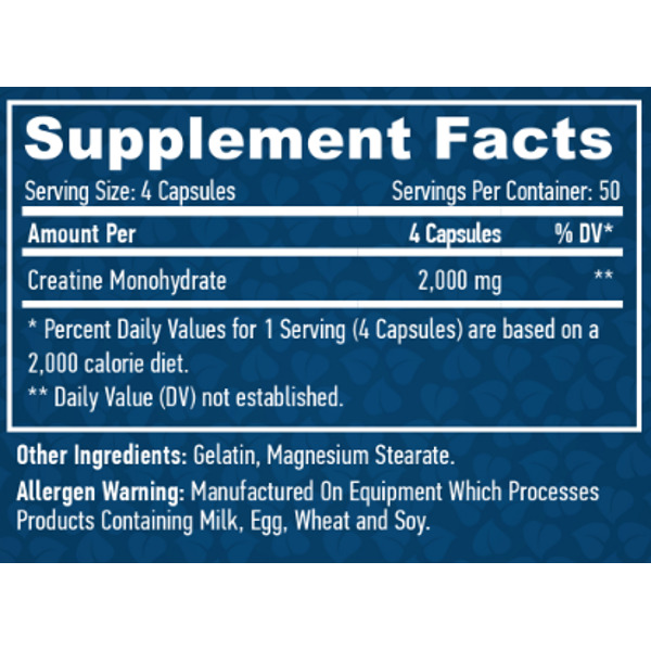 Haya Labs Sports Creatine Monohydrate 500mg 200 caps