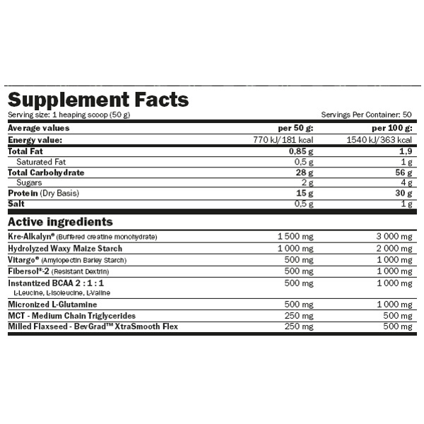 Amix MuscleCore OptiMass Beef Gainer 2500 g