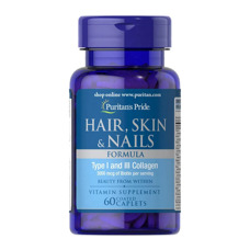 Puritans Pride Hair Skin & Nails Formula 60caplets