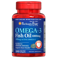 Puritan's Pride Omega 3 Fish Oil 100 caps