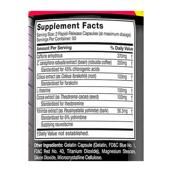 MuscleTech Hydroxycut Hardcore Elite 100 капсул