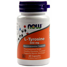 NOW Foods L-Tyrosine 500 mg 60 caps
