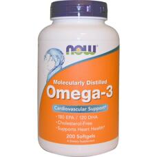 NOW Foods Omega-3 1000 mg 200 капсул