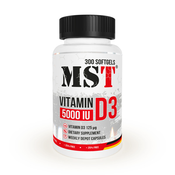 MST Vitamin D3 5000IU 300 caps