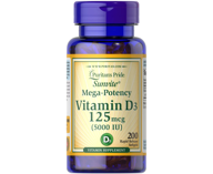 Puritan's Pride Vitamin D3 5000 МЕ 200 капсул