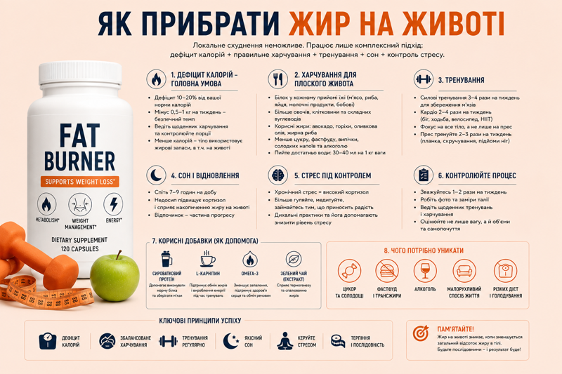 Як прибрати жир на животі: що працює, а що ні